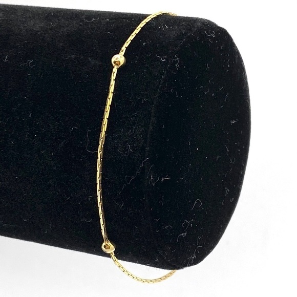 Napier Bracelet Vintage 7” Gold Tone Fashion - Picture 1 of 7